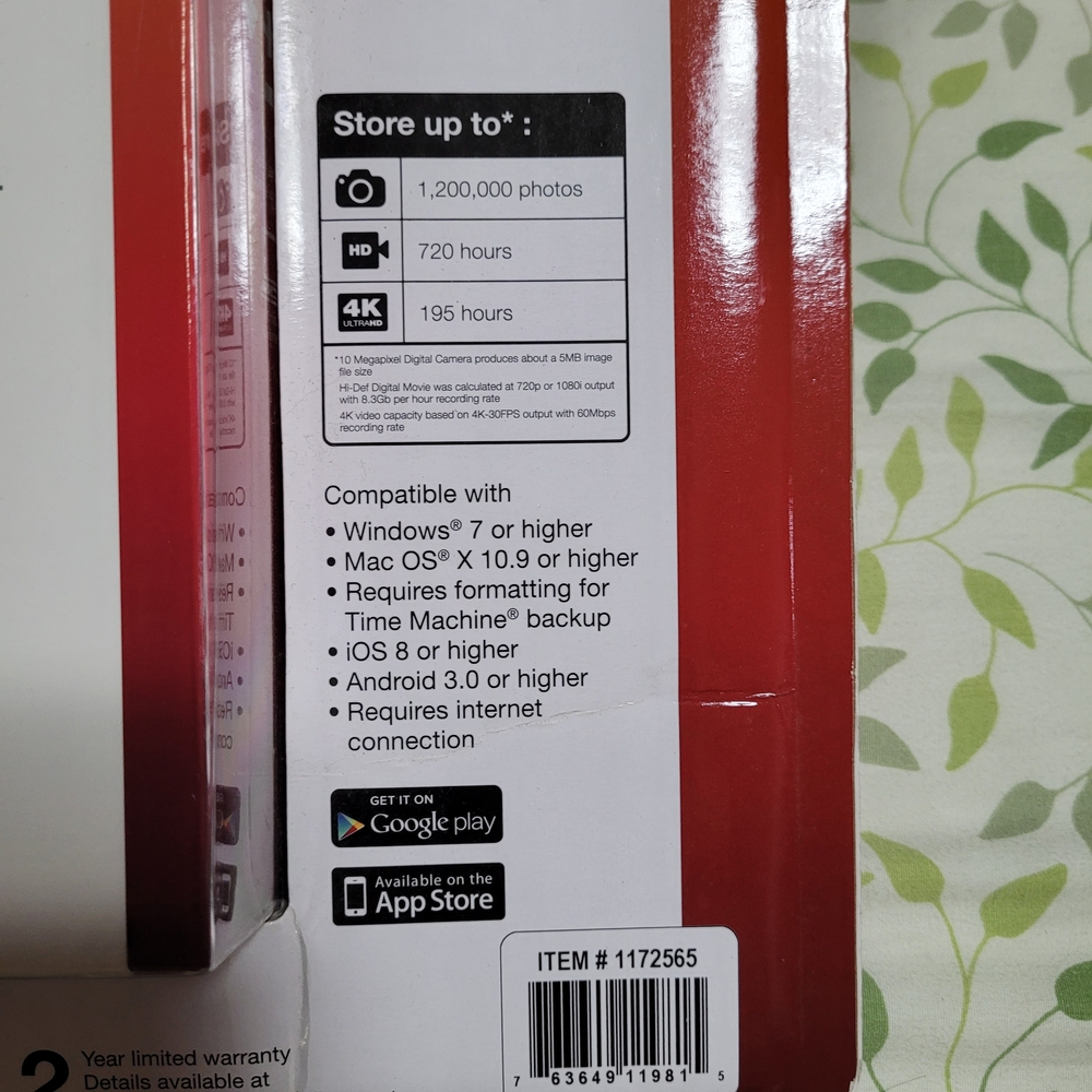 Seagate Backup Plus Hub 6TB External Hard Drive - Black (NWT) - Picture 6 of 6